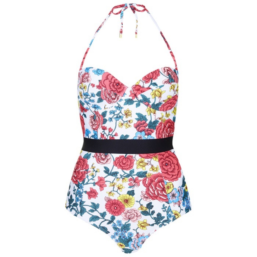 Topshop floral swimsuit